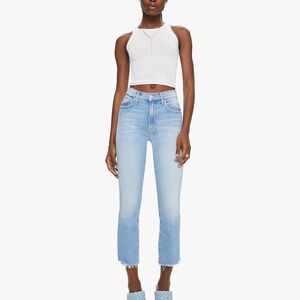 NWT MOTHER Insider Cropped Step Fray - Limited Edition wash